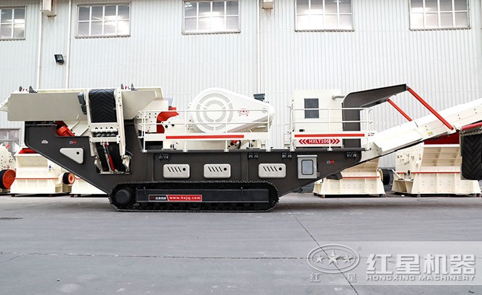 履帶式車載移動(dòng)破碎機(jī)