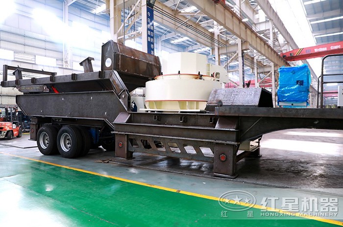 移動(dòng)石子制沙機(jī)車(chē)間安裝