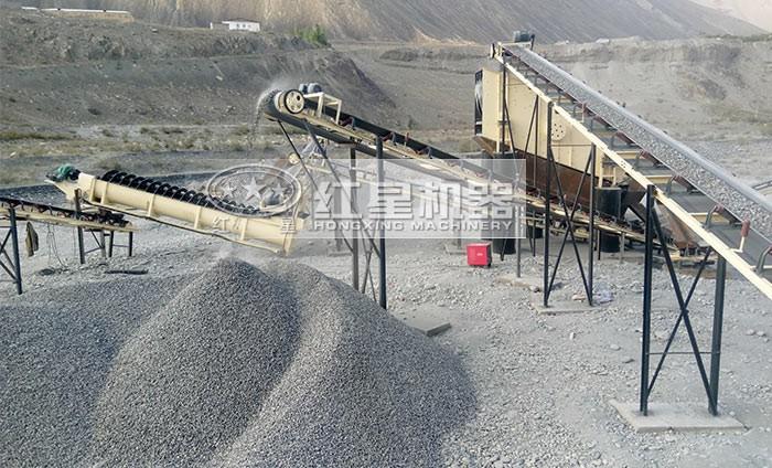 螺旋式洗砂機現(xiàn)場