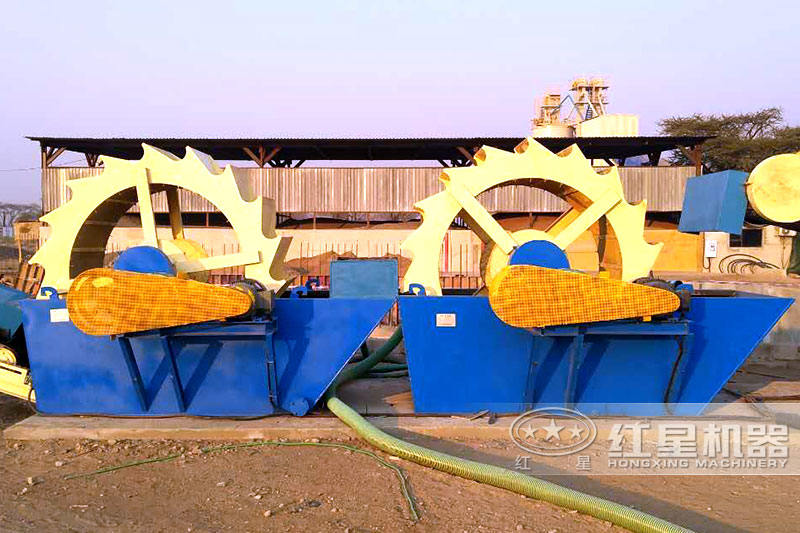 洗砂機(jī)工作現(xiàn)場