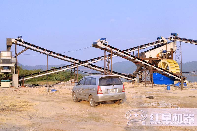 遼寧朝陽(yáng)客戶石子清洗機(jī)械生產(chǎn)線