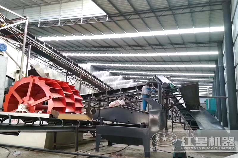 河南南陽(yáng)客戶石子清洗機(jī)械實(shí)拍