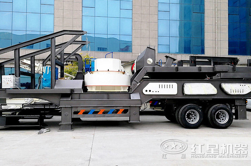 移動式石頭制砂機(jī)掛起車頭就能跑，轉(zhuǎn)場靈活