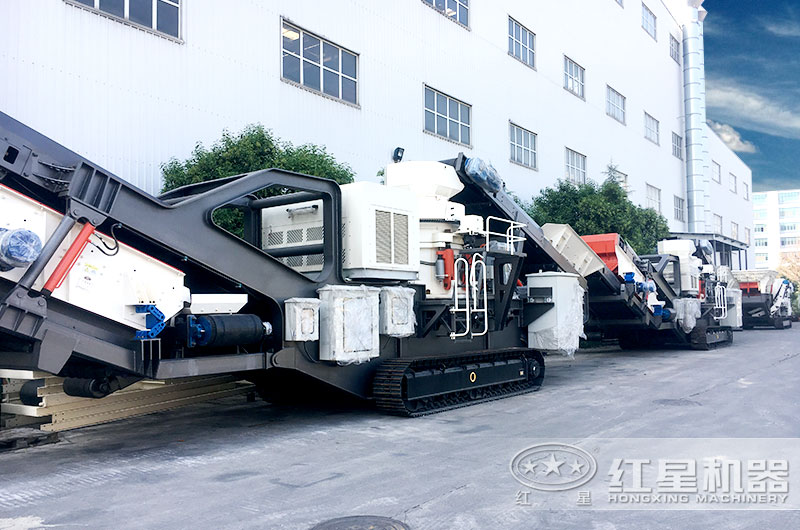 圓錐破履帶式制砂機(jī)，適用于高硬度物料