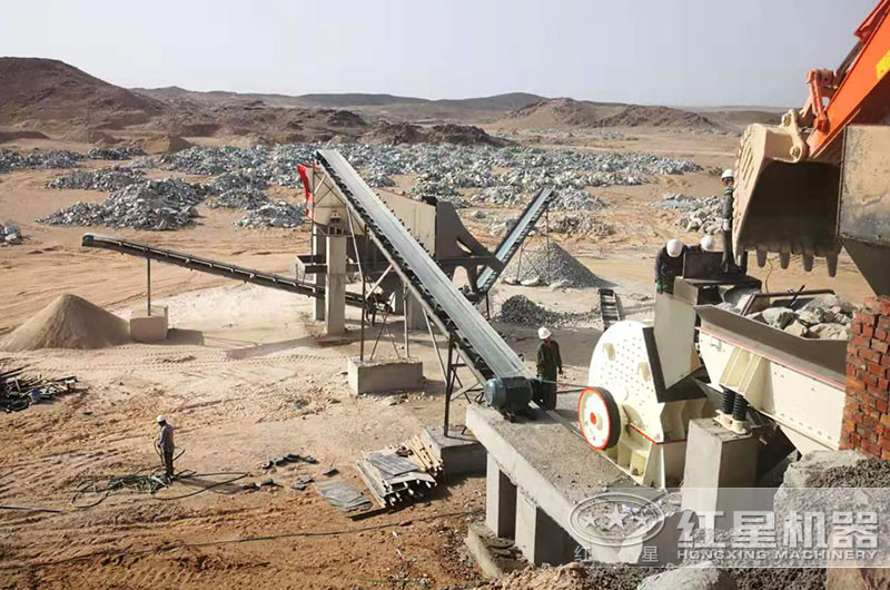山東客戶時產(chǎn)500噸破石子生產(chǎn)線