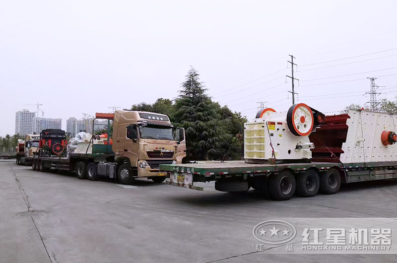 時產(chǎn)500噸破石子生產(chǎn)線設備發(fā)貨