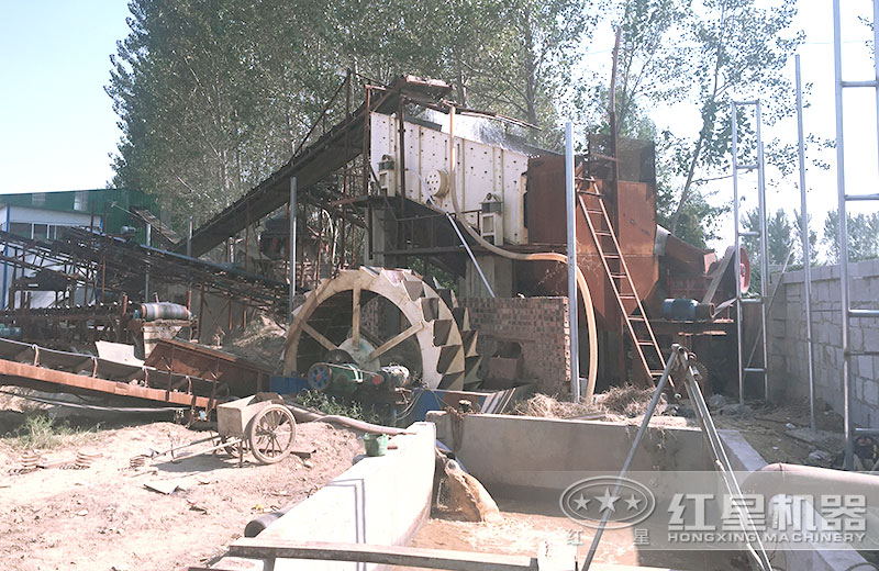 泥、沙、土分離現(xiàn)場(chǎng)